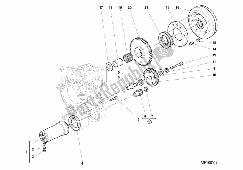 Alle onderdelen voor de Generator - Startmotor van de Ducati Superbike 996 SPS 2000